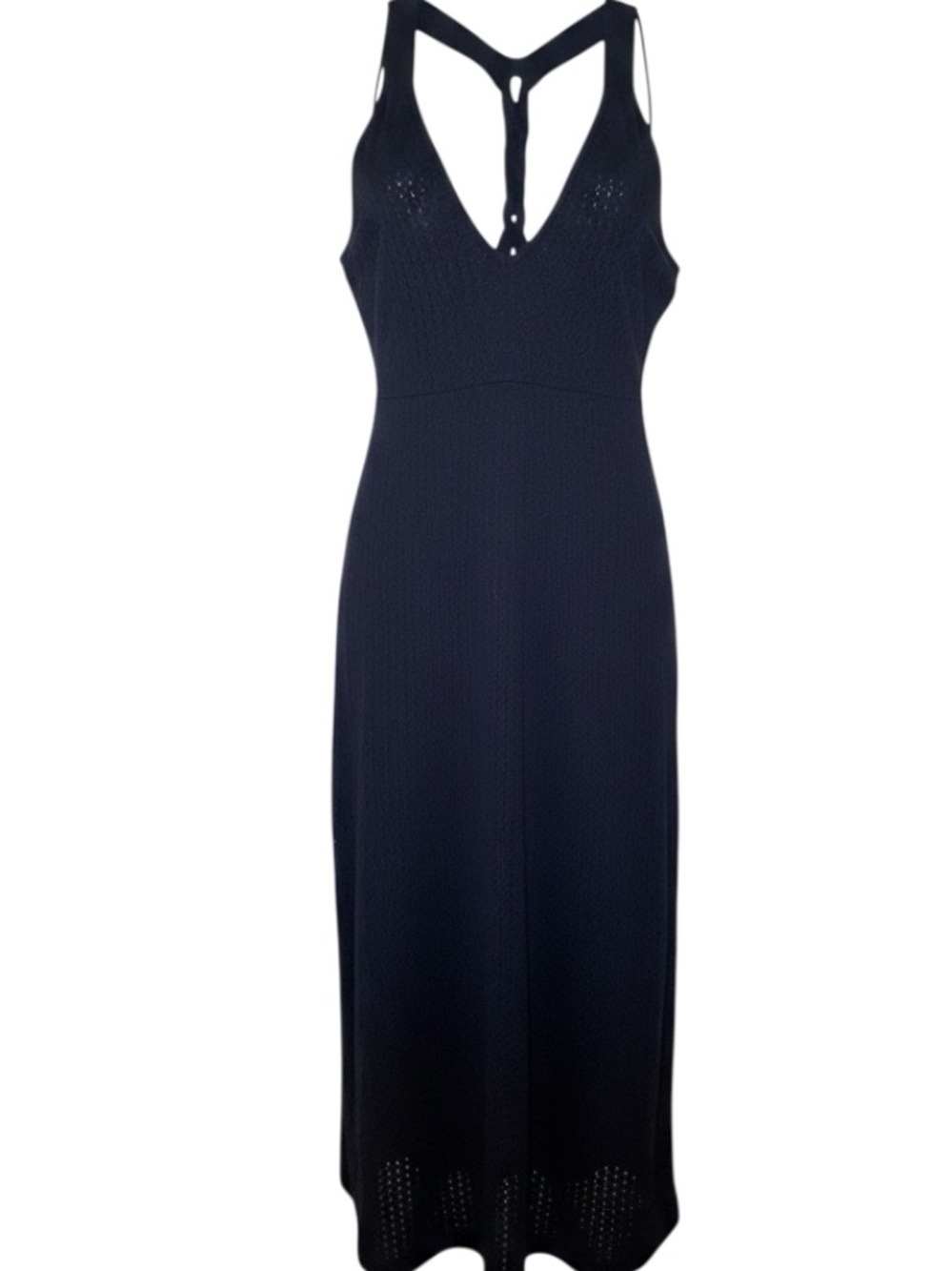 Express Black Crochet Racerback Maxi Dress